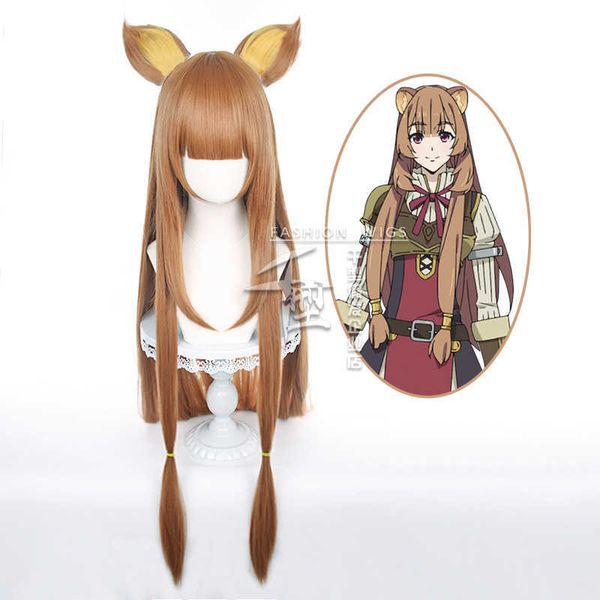 

cosplay wigs the rising of the shield hero anime raphtaria cosplay wig with ear 100cm long women the rising of the shield hero cosplay fiber, Black