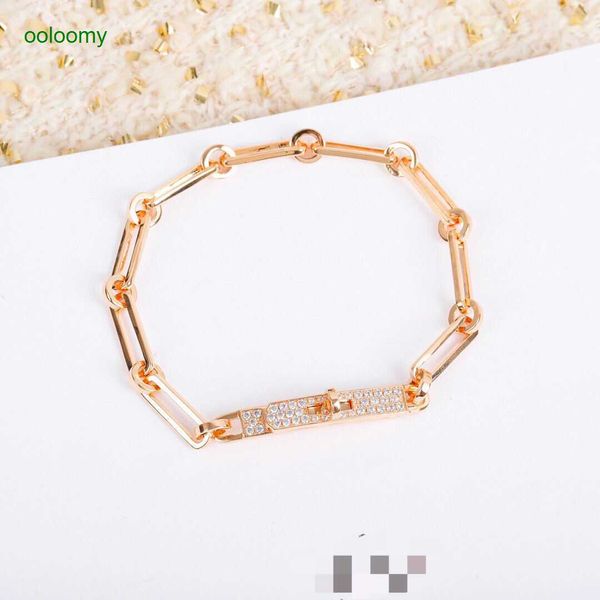 

hemres designer bracelet fashion personality simple atmosphere diamond embedding bracelet original quality 6ner, Black