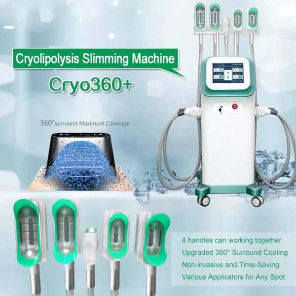 

upgraded 360 degree cryolipolysis machine 5 cryo handles fat ing laser liposuction body slimming ultrasound cavitation fats reduce