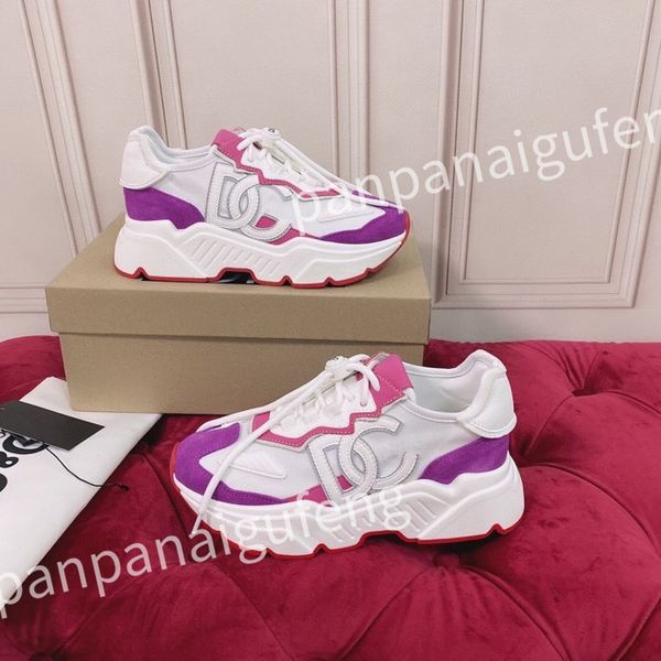 

2023 new designer casual shoes men shoe fashion sneakers lady white leather shoe lace-up sneaker platform shoess, Black