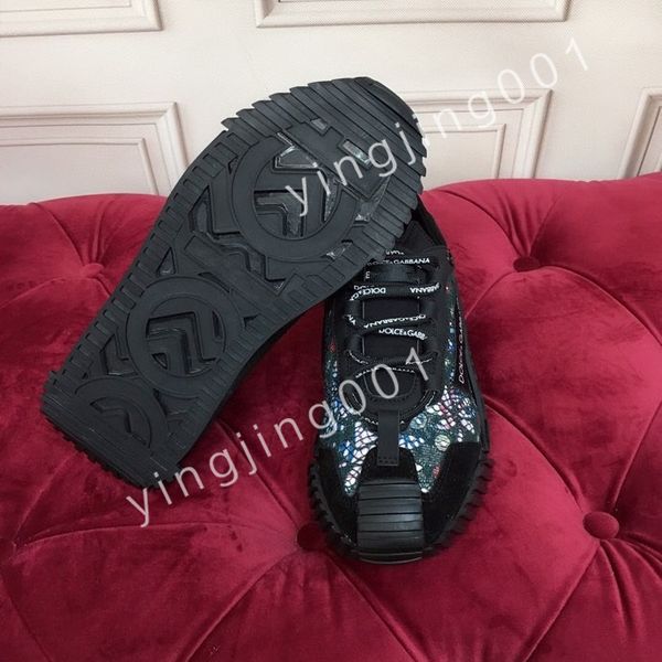 

new luxurys designer mens causal shoes fashion woman leather lace up platform sole sneakers white mens womens, Black