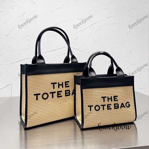

2023 summer new classic tote bag commuter bag fashion jacquard canvas handbag casual shoulder bag luxury leather large capacity canvas handb