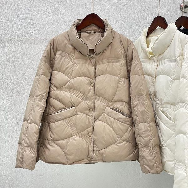 

parkas autumn winter coat and jackets women duck down jacket 026, Black