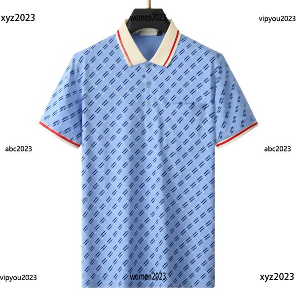 

fashion tees mens designer lapel t shirt summer golf grid lapel male short sleeve striped decoration polo shirt may03, White;black