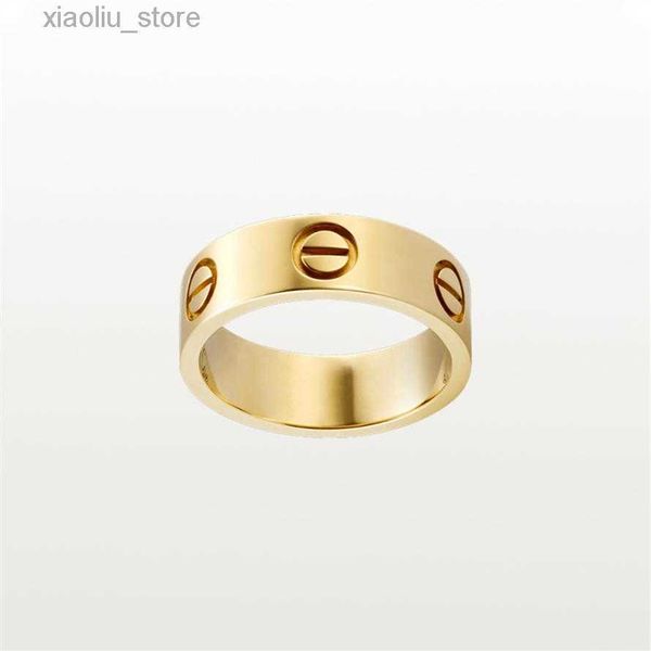 

band rings love screw ring classic luxury designer jewelry for women 2022 rings fashion accessories titanium steel alloy gold-plated never f, Silver