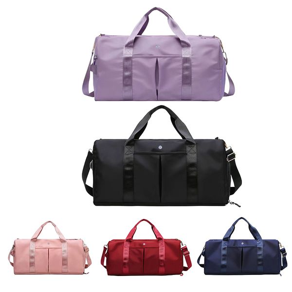 

2sizes sport outdoor lulu lemon duffel bag womens large crossbody designer keepall clutch bag woman mens classic nylon purse luxury tote big