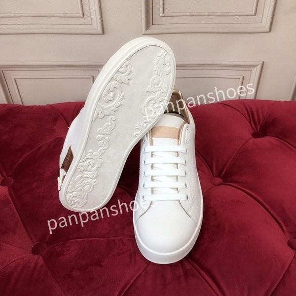 

2023fashion casual shoes mens designer leather lace-up sneaker fashion lady flat running trainers letters womans shoes platform women gym sn, Black