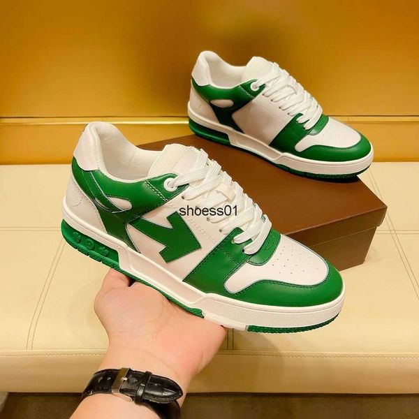

2023 new small white shoes offs ow white green arrow board shoes sports casual men's shoes skateboard shoes, Black