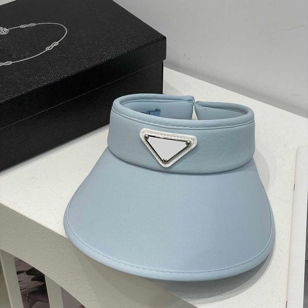 

designers visors hat for womens men fashion brand straw hats women luxury designer casquette beach sunhat high quality, Blue;gray