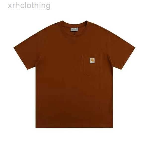 

men's t-shirts 2023 european and new fashion t shirt tooling brand pocket plain sleeves short tee american version 1 kpra, White;black