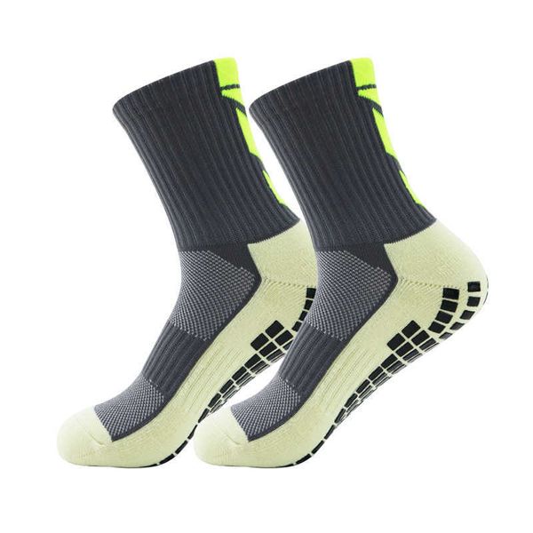 

sports socks cotton anti slip non slip suction grip football socks cotton sport cycling running riding socks j2305175, Black