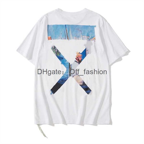

brands offs 23ss t shirt loose tees summer fashion mens womens designers casual shirts luxurys clothing street shorts sleeve clothes polos, White;black