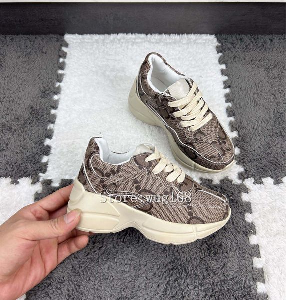 

classic luxury kids shoes thick bottom for boys girls running shoes fashion genuine leather canvas comfortable casual basketball sneakers, Black