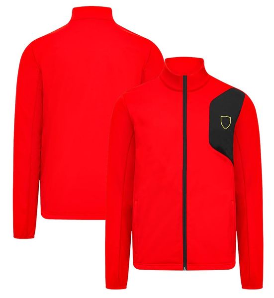 

2023 f1 red team jacket formula 1 brand men's windproof softshell jacket autumn and winter windproof warm zip up windbreaker jackets