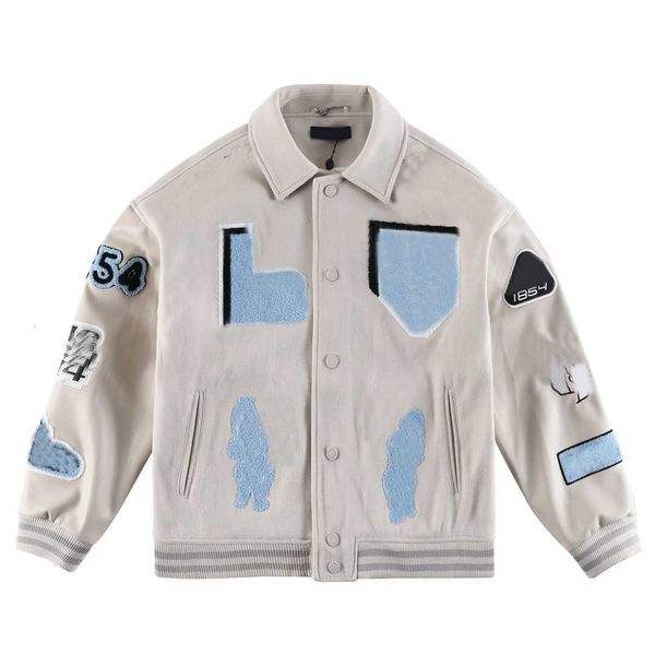 

mens jackets baseball brand  vintage bomber coats letter embroidery autumn men hip hop loose varsity nq3s keep warm x xl m, Black;brown