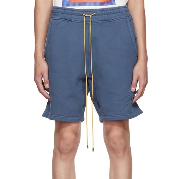 

men's shorts rhude spring and summer lettering embroidery high-quality men's shorts 230503, White;black