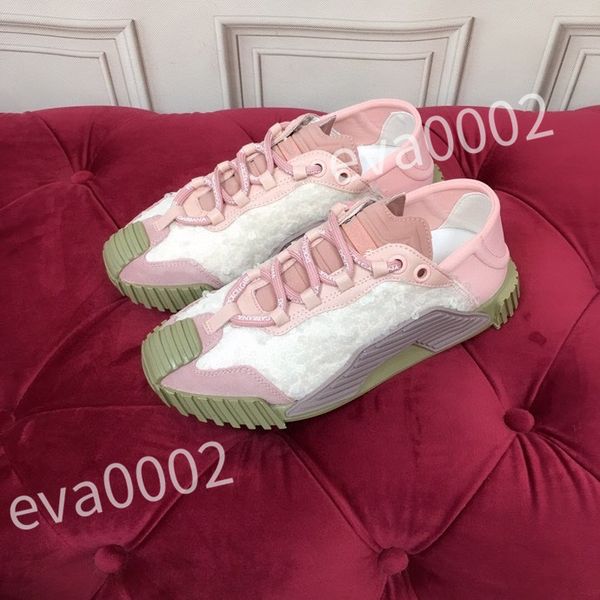 

new luxury casual shoes women designer shoes travel leather lace-up sneaker fashion lady flat running trainers letters woman shoe platform m, Black