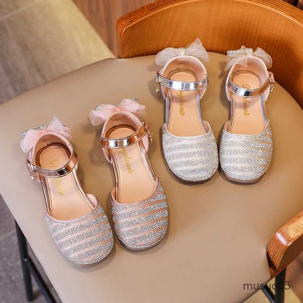 

children summer kids girls princess children's flat shoes home slippers fashion new sandals, Black;red