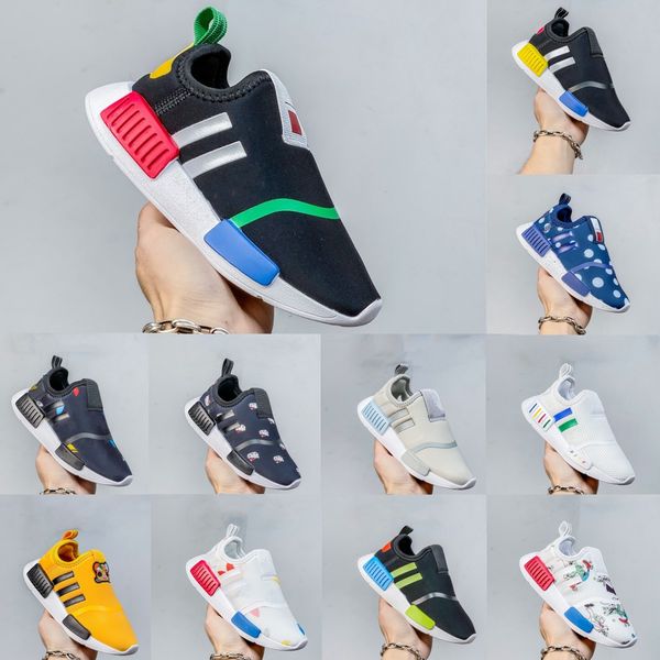 

kids shoes nmds boys girls running shoes kids shoes toddlers white black baby children outdoor trainers sneakers oreo white trainers sports