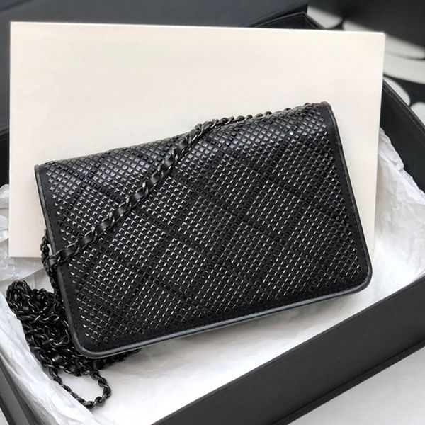 

designer shoulder bag luxurys flap bag 19.2cm classic chain bag high imitation crossbody bag with box zc111