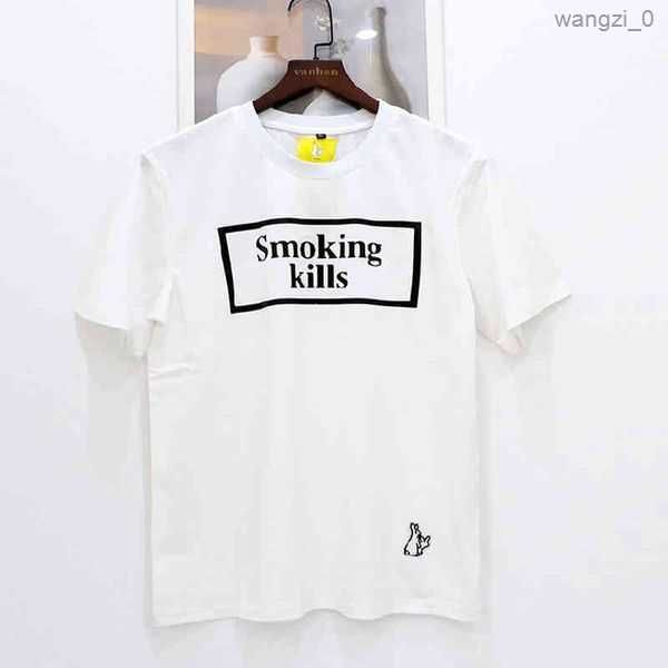 

men's t-shirts #fr2 no smoking letter print t-shirt fr2 classic kills rabbits two t shirt 2 op06, White;black