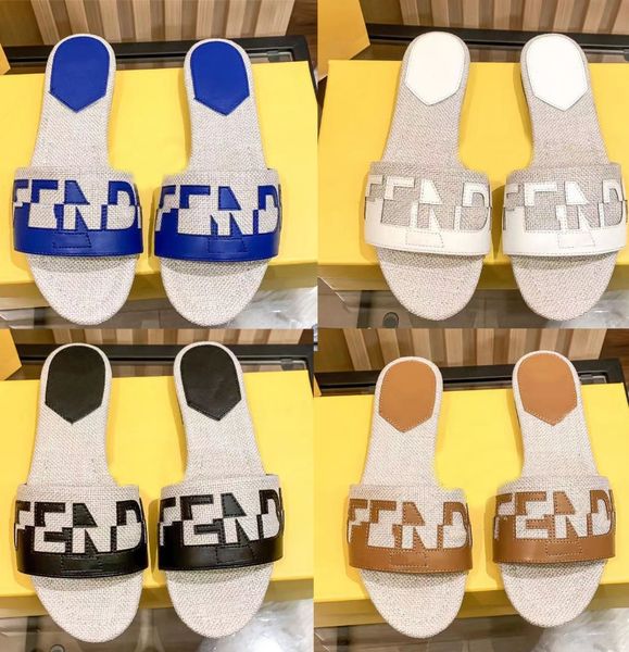 

2023 sandales fashion sandals genuine leather women slippers summer luxury flat slides ladies beach sandal party wedding oran slipper size 3, Black
