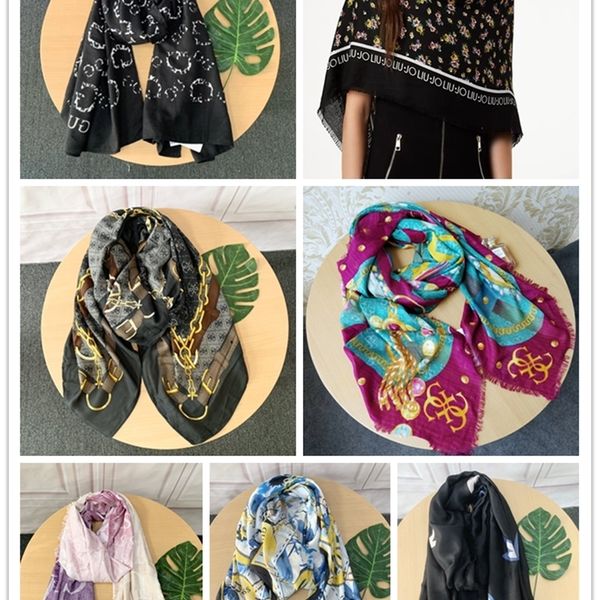 

scarves perdagangan luar negeri asli tunggal merek trendi baru mode mewah ringan semua cocok suasana warna warni syal selendang penggunaan g, Blue;gray