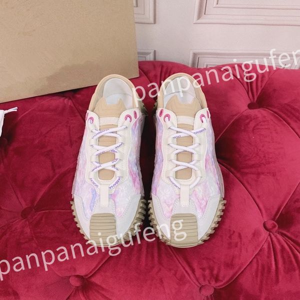

2023 designer casual shoes mens shoe fashion sneakers lady white leather shoe lace-up sneaker platform shoess, Black