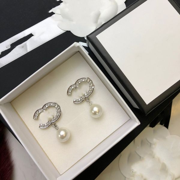 

designer letter c earring fashion ccity stud earing for lady women party jewelry gold earrings wedding engagement woman gift 873, Golden;silver