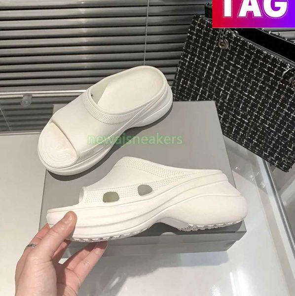 

balencigas balencaigaity luxury slippers paris croc pool slide sandals designer sandal black green pink white yellow fashion summer787