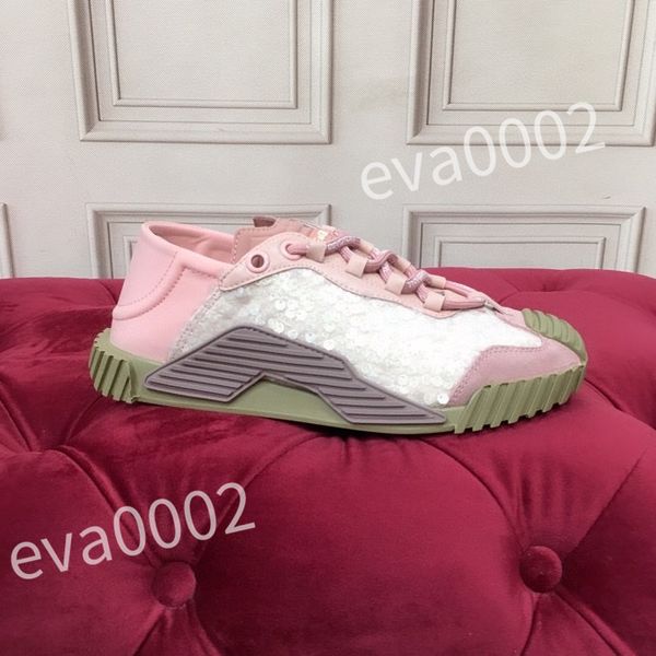 

luxury casual shoes women designer shoes travel leather lace-up sneaker fashion lady flat running trainers letters woman shoe platform men s, Black