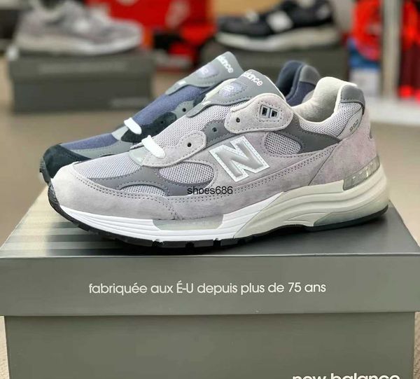 

high edition nb mr993gl grey nb992gr dad shoes men's and women's running shoes 990v3v4, Black