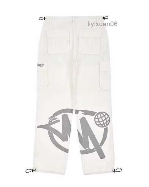 

men's pants minus two cargo harajuku casual loose punk rock straight wide leg trouser streetwear y2k retro street trend overalls 6 9ow0, Black