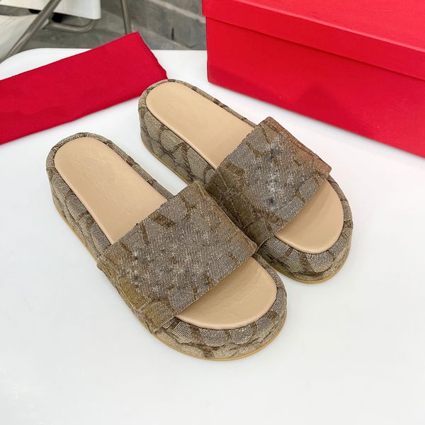 

casual slippers summer novelty thick sole women shoes fashion quality sandal 5d embroidery electric embroidery slides effortlessly stylish f, Black