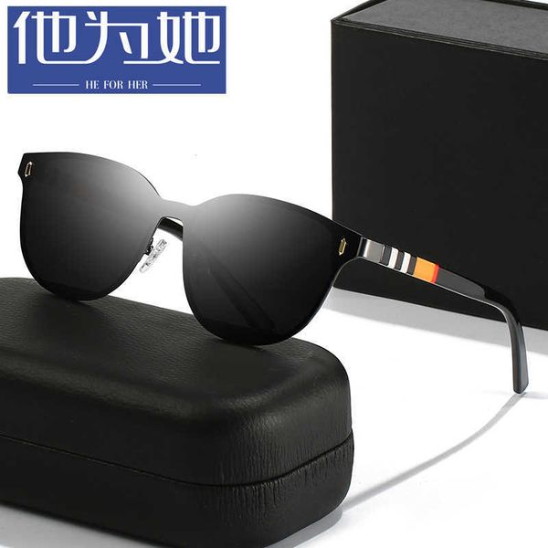 

new metal polarized light personalized fashion box 8099 outdoor cycling sports uv resistant sunglasses, White;black