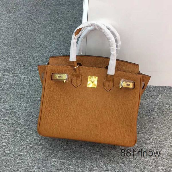 

leather one bag designer bags fashion 2023 totes cowhide litchi pattern handheld birkins shoulder crossbody women's 2vy7