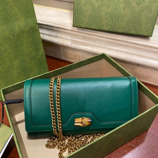 

10a lady fashion casual designe luxury bamboo mini bag tote handbag crossbody shoulder bag 658243 women diana green gold chain purse pouch i, Black;red