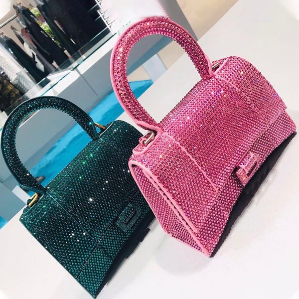 

genuine leather diamond hourglass bags womens handbags shoulder clutch tote mens luxury designer bag flap crossbody messenger handle mini la