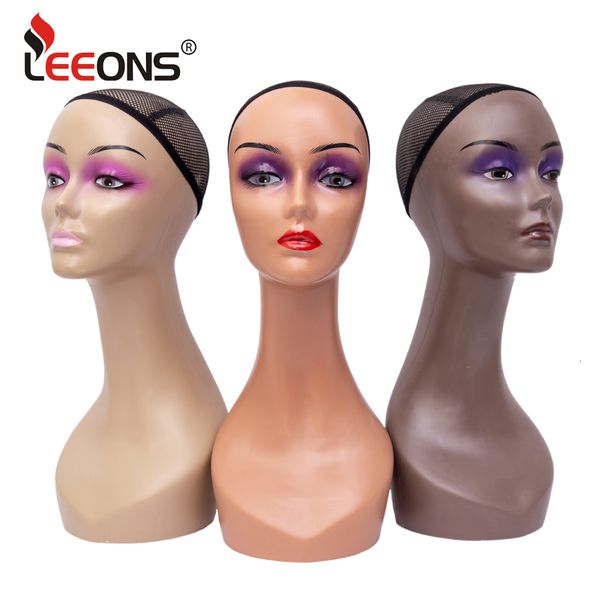 

wig stand realistic mannequin head for wigs female mannequin head with long neck manikin head bust for wig displayhatsunglassjewelry 230428, White