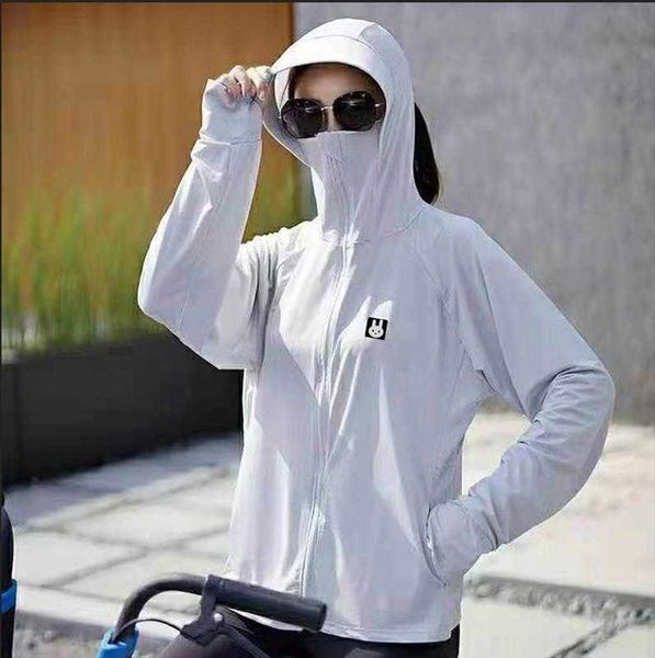 

japanese bunny sun protection womens jackets clothing thin uv breathable ice, Black;brown