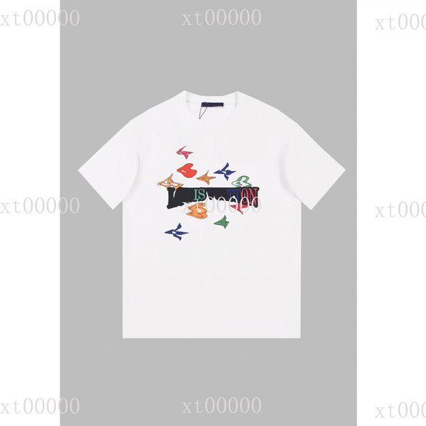 

23ss designer letter printed t shirts tee sweatshirt fashion high street short sleeves summer casual t-shirt breathable men women crew neck, Black;brown