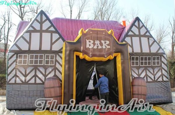 

8m portable antique ogival bar inflated outdoor inflatable pub booth