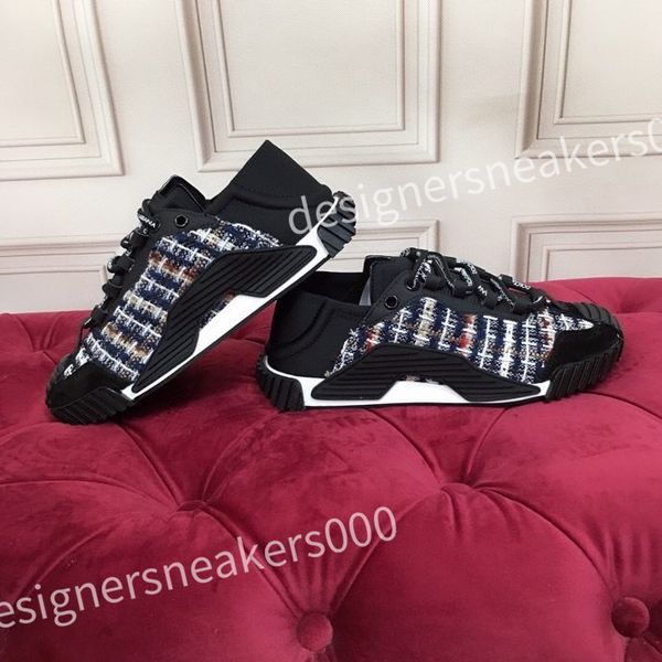 

2023 new luxury designer womens mens casual shoes fashion genuine leather trainers women's travel shoes sneakers platform lace up men, Black