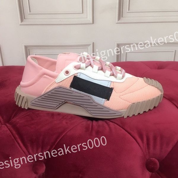 

2023 luxury designer women men casual shoes fashion genuine leather trainers women's travel shoes sneakers platform lace up mens, Black