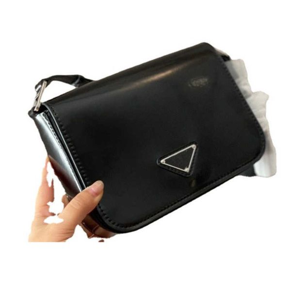 

handbag 21 new wide strap flip standard medieval patent leather sling single shoulder armpit messenger tofu bag women's fashion