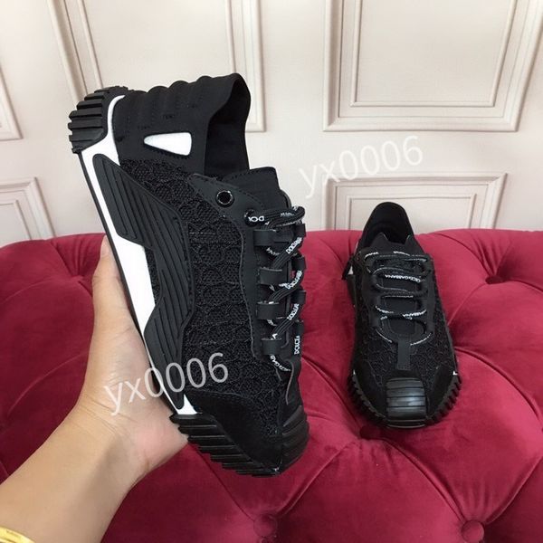

new designer brand quality mens sneaker casual shoes trainers dress shoes mens leather breathable open for change low outdoor sports sneaker, Black