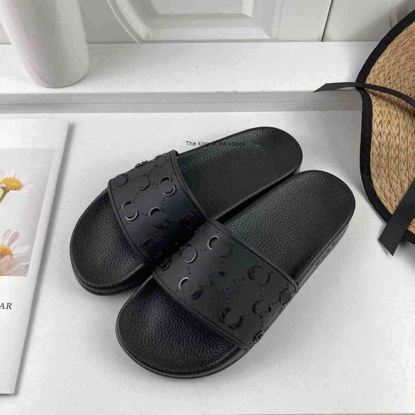 

2023 sandalsfashion designer 2023 women men slippers beach slides classic pantoufle letter sandals 20232023ity hv, Black