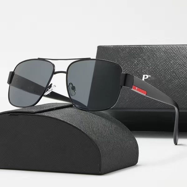 

p luxury designers sunglasses for man women designer goggle beach sun glasses retro frame uv400 with box, White;black