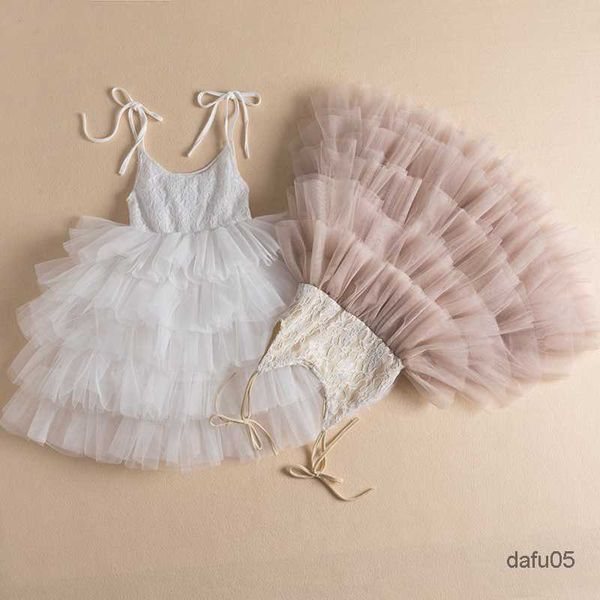 

girl's dresses beauty flower dresses for girls wedding dress children summer party tutu gown kid girl layer princess sling evening casu, Red;yellow