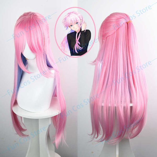

cosplay wigs new anime shikimori's not just a cutie wig shikimori micchon cosplay pink blue wig long straight hair wig cap fiber hair j, Black